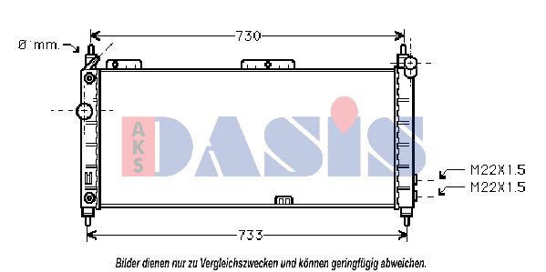 AKS DASIS Radiators, Motora dzesēšanas sistēma 150019N